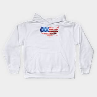 America the Beautiful Distressed Flag Kids Hoodie